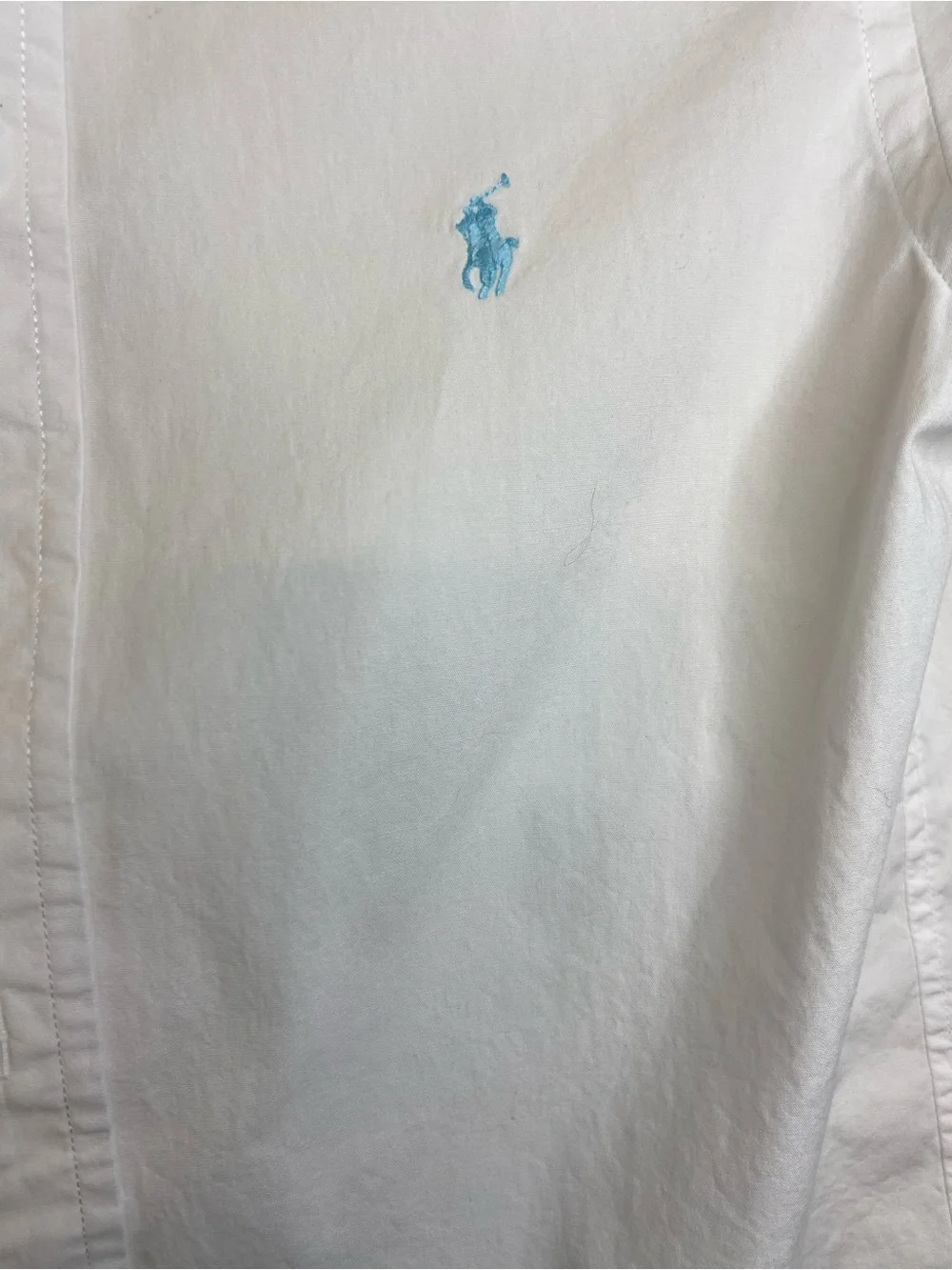 Ralph Lauren White Short-Sleeve Oxford Shirt Boys M 10-12